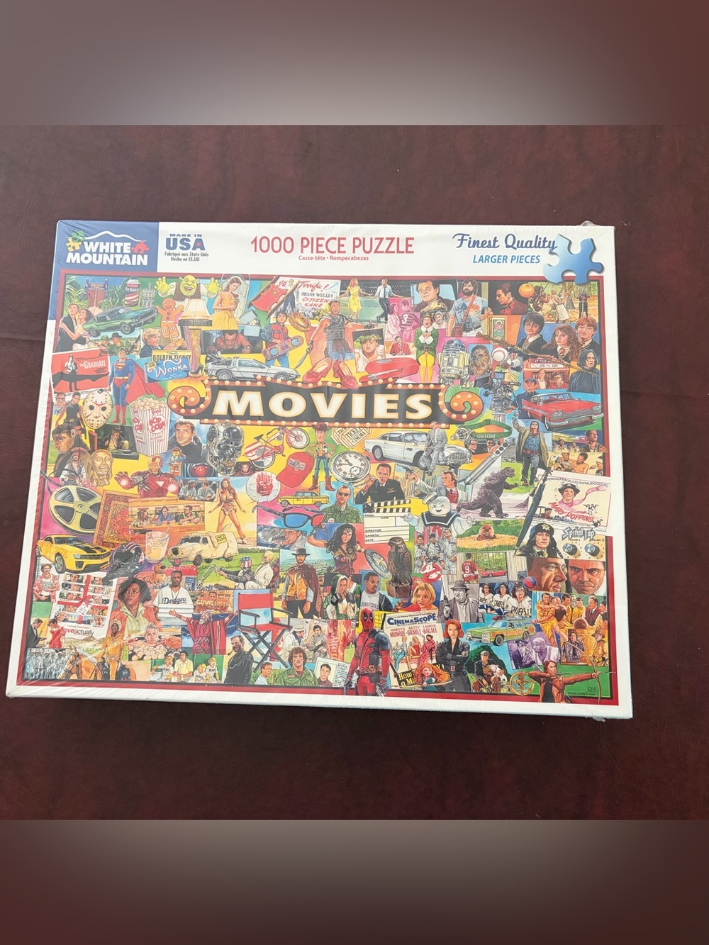 White Mountain Movies 1000-Piece Jigsaw Puzzle - Multicolor